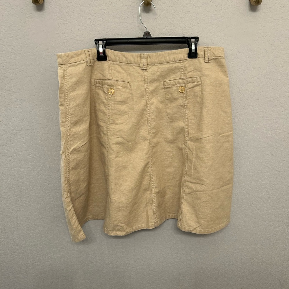 Cato Beige Skirt with Pockets - Picture 6 of 10